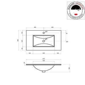 Shanghai 80 cm Natural Oak <b>Wall</b>-Hung <b>Bathroom</b> <b>Cabinet</b> Elegant Set - Product Image 6
