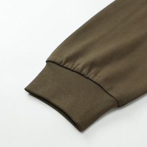 Sweats à capuche unis hommes 100% coton T-shirt unisexe col rond à manches longues sweat - Product Image 6