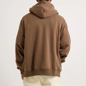 เสื้อฮู้ดดี้ผ้าฟลีซเนื้อหนัก 450 กรัม 100% ผ้าฝ้าย ทรงโอเวอร์ไซส์ ใส่ได้ทั้งชายและหญิง เป็นมิตรกับสิ่งแวดล้อม กันลม ไม่เป็นขุย สีพื้น สำหรับฤดูหนาว - Product Image 6