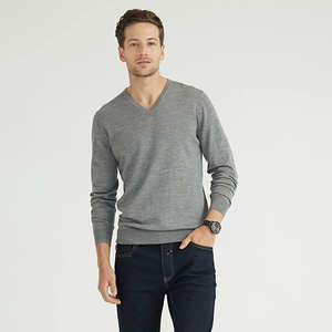 Jersey de lana 100% OEM personalizado del fabricante para hombre, Jersey de punto con cuello redondo, Jersey de punto para hombre - Product Image 6