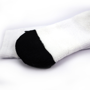 Chaussettes personnalisées imprimées, coton blanc, impression 360°, chaussettes vierges pour sublimation - Product Image 3