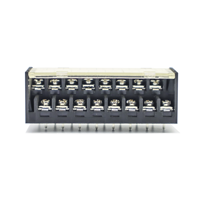 Bornier à double niveau en laiton à 2 pôles Connexion à vis 15A Max Ampli continu Produit de haute qualité