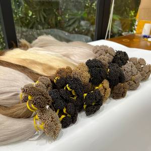 VENTE CHAUDE CHEVEUX RUSSES DROITS NATURELS K U I V POINTE KÉRATINE COULEURS DE QUALITÉ SUPÉRIEURE NUANCES EXTENSIONS DE CHEVEUX HUMAINS SLAVES - Product Image 1