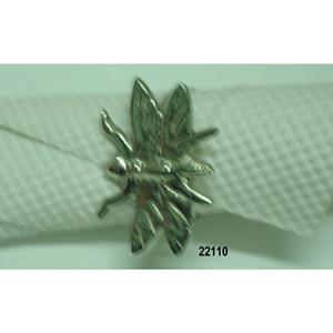 ที่ใส่แหวนผ้าเช็ดปากทองเหลืองแมลงปอทำด้วยมือสำหรับตกแต่งโต๊ะอาหารและงานเลี้ยง - Product Image 1