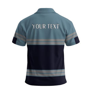 Hot Selling Men's Hi Vis Polo Shirts Custom Logo Colors OEM/ODM Safety Reflective Work Polo Shirts - Product Image 2