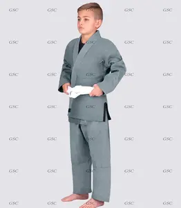 Günstige Preise Kinder brasilia nischen Jiu Jitsu Uniformen leere Bjj Kimonos für Kinder mit benutzer definierten Logos und Design auf bester Qualität Stoff