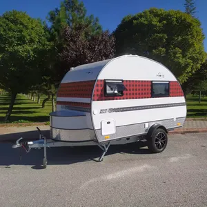 Begin Your Journey HUNTMENT 2024 Off-Road Small Teardrop Camper Travel Trailer Caravanes EU Standard Turkish Supplier