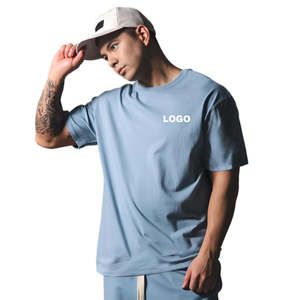 Camiseta de Algodón 100% de Primera Calidad para Hombre, Novedad 2026, Ajuste Holgado, Informal, para Gimnasio, Entrenamiento, Camisetas Lisas, Tendencia, Camisetas de Moda - Product Image 1