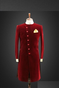 INDIAN-PAKISTANI--- INDO-WESTERN <b>MEN</b> SHERWANI <b>DRESS</b> on VELVET FABRIC WITH MATCHING SHOE for <b>MEN</b> for WEDDING <b>Dress</b> @ 2022 - Product Image 2