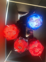 Eye DND Dés Dragon Eye Liquid Core Sharp Edge Jeu de dés faits à la main pour donjons et dragons D20 Dés géants