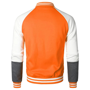 Men's Sports <b>Baseball</b> <b>Bomber</b> <b>Jacket</b> with Stand Collar Canvas Fabric Single Button Closure Plus Size Outdoor Casual Wear HI 2026 - Product Image 3