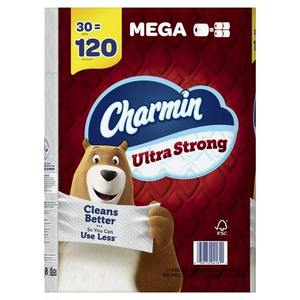 CharminUltra Strong Toilet Paper Mega Roll, 242 hojas por rollo, 30 unidades - Product Image 6