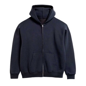 Logo personnalisé Nouveau Design Couleur Unie Solide Mode Extérieur Qualité Premium Pull à manches longues Hommes Sweats à capuche thermiques - Product Image 1