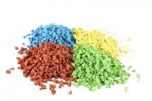 Gránulos de goma EPDM de alta calidad Anti UV de nivel IAAF para suelos de parques infantiles, gránulos de goma roja EPDM de campo de juego de jardín Kinder - Product Image 2