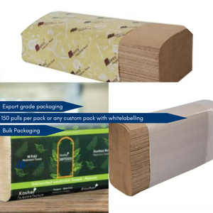 Papel tisú de bambú M Fold Respetuoso con el medio ambiente Sin blanquear Biodegradable y suave para un hogar sin residuos - Product Image 3