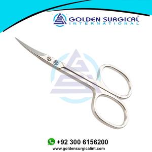 Tijeras para Cutículas y Pestañas con Acabado Plateado, Tijeras de Acero Inoxidable de Alta Calidad con Logotipo Personalizado - Product Image 6