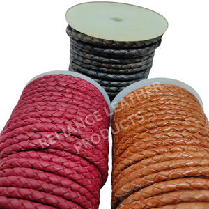 High Quality Retro Style Bolo Braided Cow <b>Leather</b> Cord 3mm 4mm 5mm 6mm Multi-Use Reliance <b>Leather</b> Jewelry Findings 50 Shades - Product Image 4