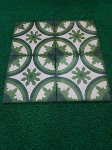 OEM ODM ACCENTS Green Yellow Orange Encaustic Cement Tile <b>Borders</b> Modern Pattern Interior Floor <b>Wall</b> 150x150mm 20mm Hotel Decor - Product Image 6
