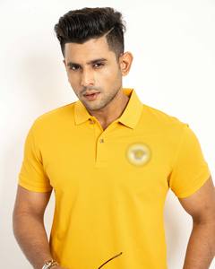 De Bangladesh Muy atractivo Color sólido Calidad Premium Último diseño Polo personalizado para hombre 100% algodón 220 GSM MOQ bajo - Product Image 2