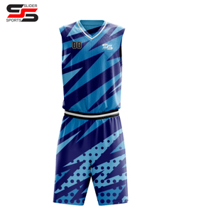 Uniforme de basket-ball respirant de haute qualité, évacuant l'humidité, séchage rapide, nouveau design personnalisé, 100% polyester, uniforme de basket-ball pour hommes - Product Image 5