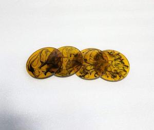 Sous-verres en bois et résine de dernière génération pour la décoration de table de bureau, couleur et forme personnalisées, sous-verres faits à la main, tapis et coussinets - Product Image 3