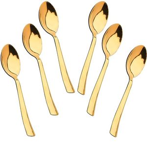 Cucharas y cucharas de té de latón al por mayor, cuchara de café chapada en oro con el mango de diseño de corazón más nuevo, uso personalizado por HF CRAFTS - Product Image 1