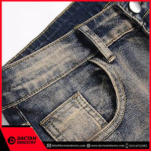 Pantalones vaqueros rectos holgados de moda para hombre al por mayor pantalones vaqueros personalizados informales de calidad superior para hombre - Product Image 3