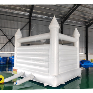 White Wedding Bounce House Inflatable Jumper Castle Commercial Party <b>Trampoline</b> - Product Image 4