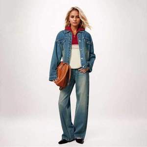 Automne femmes bouton à manches longues veste printemps décontracté Denim veste manteaux Premium survêtement manteau pour quotidien - Product Image 2