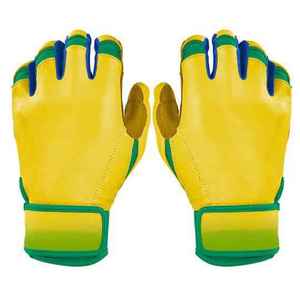 Premium Quality Adult Batting Baseball Softball Gloves Genuine Leather Ambidextrous <b>Hook</b> & Loop Closure Breathable - Product Image 1