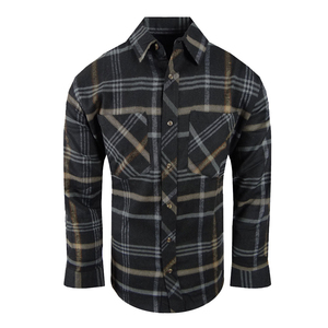 : Chemise en flanelle à manches longues pour hommes avec renfort en Kevlar personnalisé et caractéristiques de protection ignifuges - Product Image 2