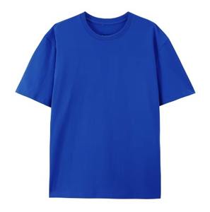 T-shirt d'été en coton décontracté pour hommes, grande taille, sans col avec motif solide, chemises imprimées en flanelle teinte unie pour adultes - Product Image 2