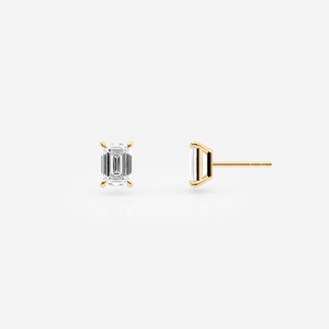Pendientes de Diamantes Cultivados en Laboratorio con Certificación IGI de 2.00 CTW, Corte Esmeralda, Joyería Fina - Product Image 1