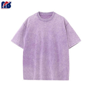 T-shirt pour hommes 100% coton fabriqué en usine motif solide brodé tissu tricoté lourd impression personnalisée T-Shirt vierge - Product Image 4