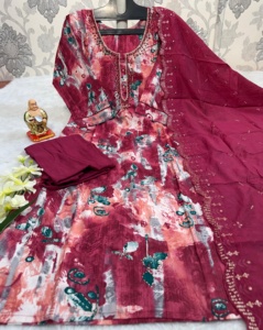 ชุดเดรสหรูใหม่ผ้ามัสลินเนื้อนิ่มเนื้อนิ่มผ้าวิสคอสวาติแกนผ้าวิสคอสชุดเดรสสวยทันสมัยสำหรับผู้หญิงใส่ทำงาน - Product Image 4