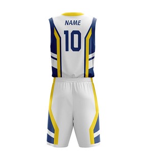 Maillot de basket-ball Laker Design attrayant le plus vendu Logo personnalisé imprimé dans des uniformes de basket-ball de couleur différente pour l'été Bsci - Product Image 3