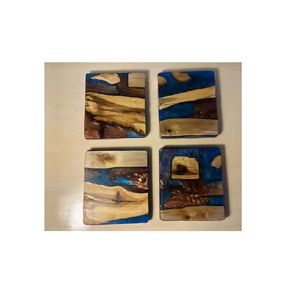 Posavasos de nogal de arce de primera calidad, posavasos redondos de madera para café y cerveza, posavasos elegantes de madera de nogal - Product Image 5