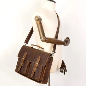 Nuevo Maletín de Cuero Genuino Suave de Lujo para Portátil, Unisex, para Negocios, con Envío y Entrega, Servicio OEM - Product Image 3