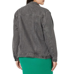 Latest OEM Cheap Price Women's Casual Long <b>Sleeve</b> Denim <b>Jacket</b> Breathable Warm Stylish Customized Denim <b>Jacket</b> for Ladies - Product Image 3