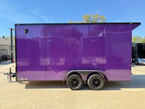 Remorque de transport fermée violette, capacité de charge 1001-2000 kg, double essieu, prête à l'exportation - Product Image 4