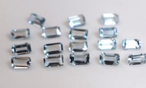 ธรรมชาติที่ดีแสงสีฟ้าแปดเหลี่ยม3X5mm อความารีน-หลวมอะความารีนที่ดี - Product Image 5