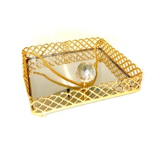 Porta Servilletas de Tamaño Mediano de Alta Calidad, Decoración de Mesa para Cafeterías y Cantinas, Soporte Metálico para Papel Tisú - Product Image 1