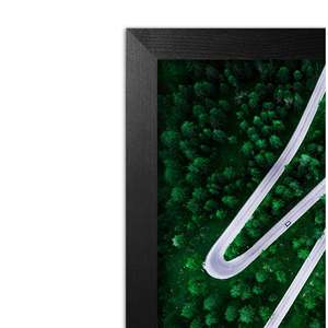 Modern Square A2/A4 Size Photo Poster <b>Frame</b> 33 X 95 cm <b>Black</b> with Silver Metal Wood Alloy Aluminium a Stylish Metal Photo <b>Frame</b> - Product Image 6