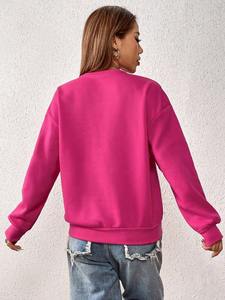 Vente en gros de sweats streetwear pour femmes meilleures ventes 100% coton pulls thermiques légers - Product Image 2