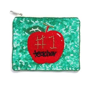 Porte-monnaie brodé étoiles et lune, portefeuille perlé, pochette personnalisée en gros par MD HANDICRAFTS - Product Image 1