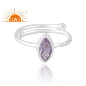 Anillo de piedras preciosas de amatista Rosa Natural de Plata de Ley 925 más vendido, joyería personalizada para mujer, regalo para ella - Product Image 3