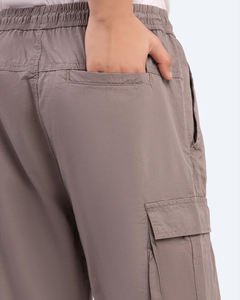 Pantalones cortos de verano informales lisos de poliéster/algodón para hombre, cintura elástica, cordón, deportes, correr con bolsillos, novedad - Product Image 4