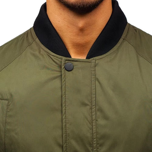 Veste bomber d'hiver pour homme de la rue principale avec col montant Nouveau design Veste décontractée de haute qualité à fermeture éclair Vente en gros - Product Image 6