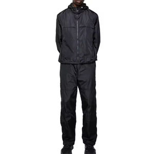 Custom Unisex Fleece Sportswear Tracksuit High Quality Soft Acid Wash Plain Lightweight Oversize French Terry Cotton <b>Blend</b> - Product Image 5