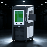 Máquina de Marcação a Laser de Fibra Fechada de Grande Porte para Peças Metálicas, Componentes de Hardware, Fabricação Industrial e Produção em Lote